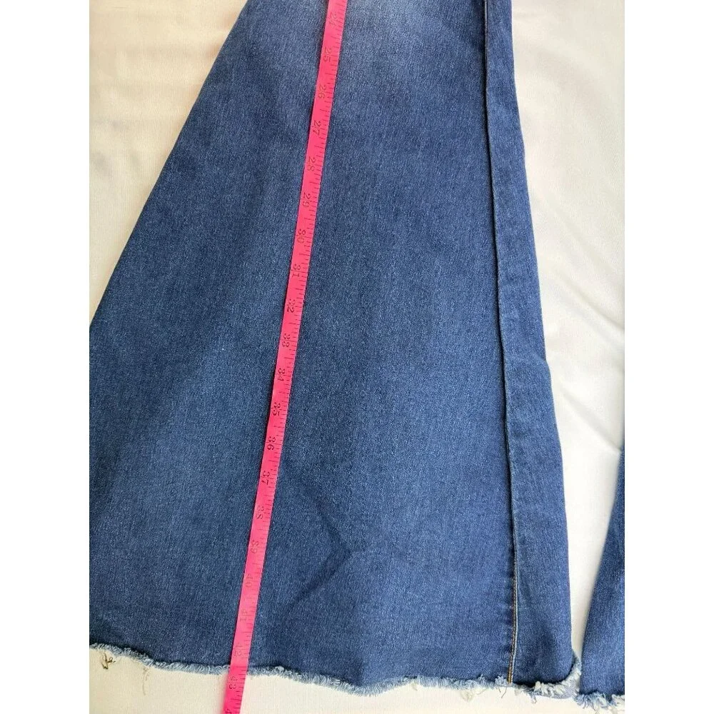 We The Free People Just Float On Flare Jeans Women's 26 Raw Hem High Rise - Picture 8 of 10